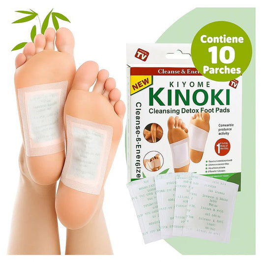 Kiyome Kinoki Detox Foot Pads – Natural Relief for Foot & Muscle Pain (10 Pcs)