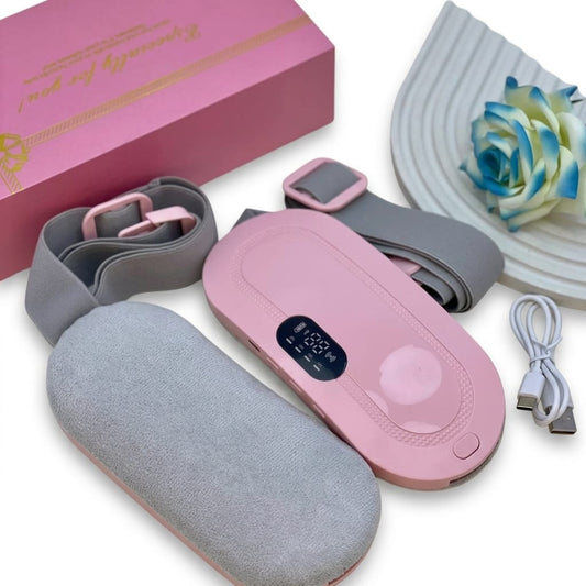 Rechargeable Period Pain Relief Belt-  Portable Heating & Massage Belt