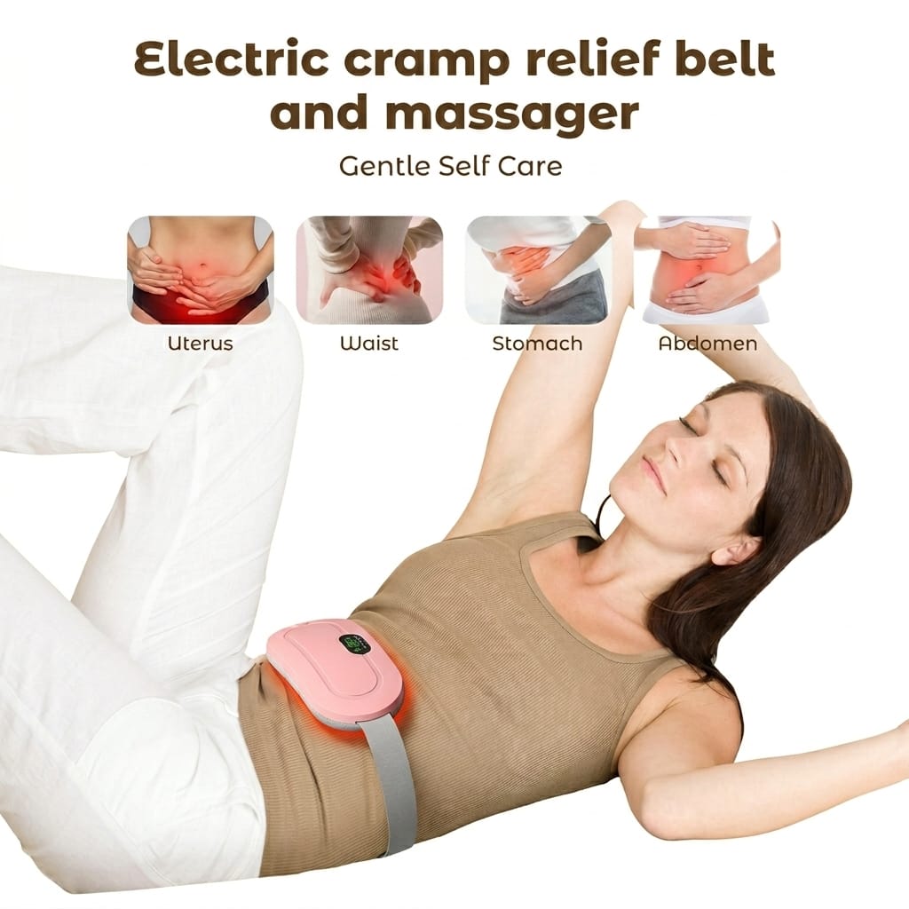 Rechargeable Period Pain Relief Belt-  Portable Heating & Massage Belt
