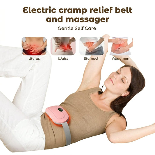 Rechargeable Period Pain Relief Belt-  Portable Heating & Massage Belt