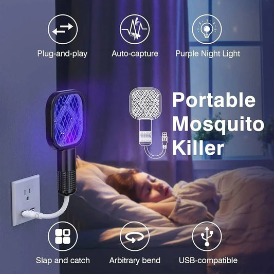 Electric Mosquito Killer Racket – USB Rechargeable